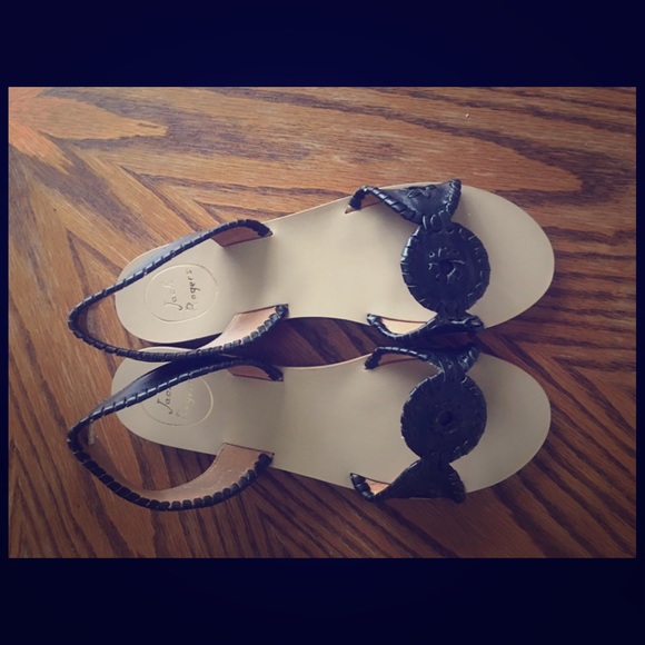Black Jack Rogers Sandals - Picture 1 of 2